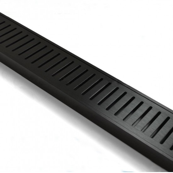 100-5600mm Lauxes Aluminium Midnight Floor Grate Drain Indoor Outdoor